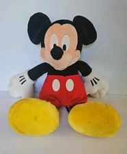 Disney Store Plush Black Red Yellow 26" Jumbo Large Mickey Mouse Head