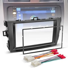 For 2009-2013 Toyota Corolla Car Radio Stereo Double DIN Dash Kit & Wire Harness