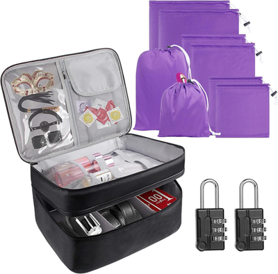 Discreet Lockable Adult Toy Storage Box with Microfiber Bags and Dual Locks | eBay Discreet Lockable Adult Toy Storage Box with Microfiber Bags and Dual Locks | eBay