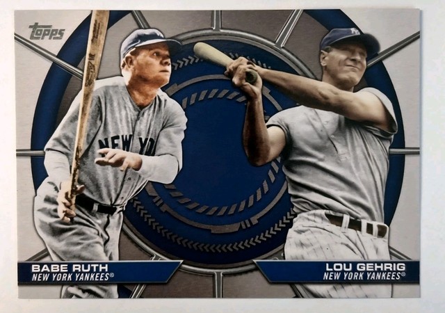 2025 Topps Series 2 Dynamic Duos Babe Ruth / Lou Gehrig #DD-20 NY Yankees
