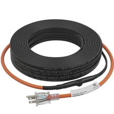 Uimoso Self-Regulating Pipe Heating Cable 5W/ft w/ Built-in Thermostat 100 Feet