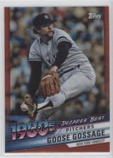 2020 Topps Decades Best Chrome Series Red Refractor 2/10 Rich Gossage Goose 5n0