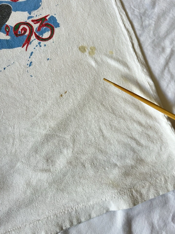 True Vintage 90s 1993 Madonna Girlie Tour Band Tee T Shirt Men's Large Dbl Sided - Image 4 of 4