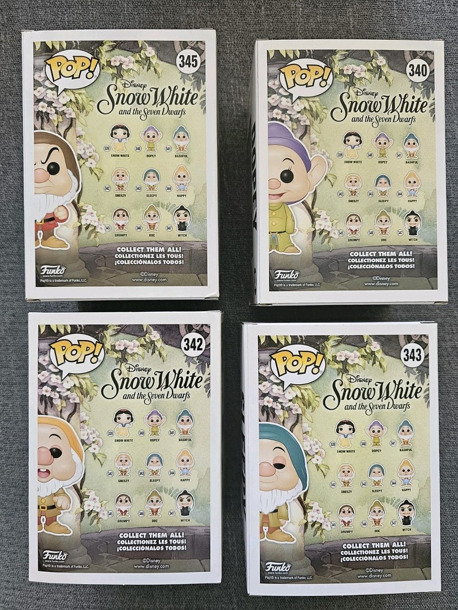 Retired Vaulted Funko POP DISNEY Snow White & The 7 Dwarfs Bundle