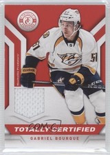 2013-14 Totally Certified Materials Red Gabriel Bourque #TC-GB 0a4