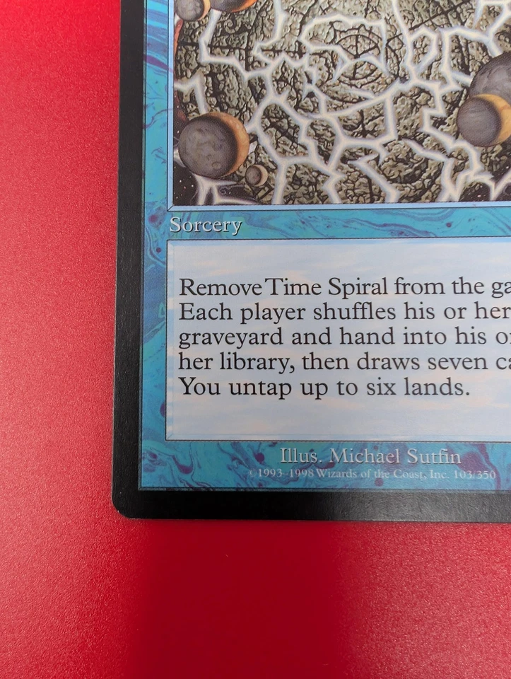Time Spiral Urza’s Saga 1998 MTG LP Michael Sutfin Reserved List - Image 3 of 4