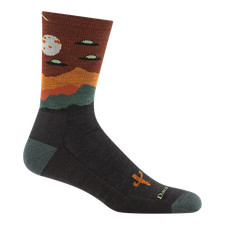 Darn Tough 5051 Walnut Men's Spaced Out Micro Crew Lightweight Hiking Socks