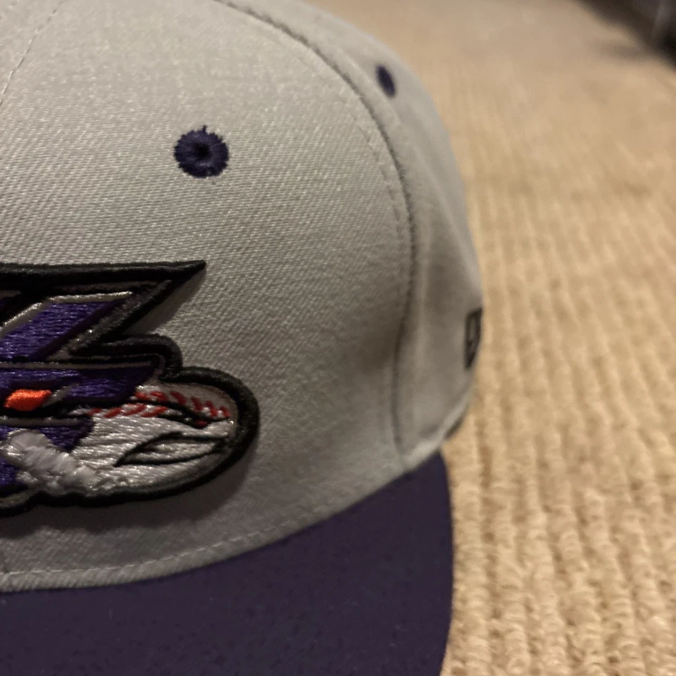 Gorra de béisbol Winston Salem Dash MiLB New Era 5950 ajustada 6 7/8 gris Foto 4 de 4