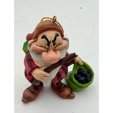 Disney Grumpy Dwarf Christmas Ornament Gem Mining U4