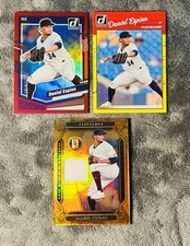 Daniel Espino 2023 Donruss Red Holo SP /2023 & Gold Standard Jersey Relic Holo