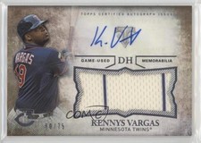 2015 Topps Triple Threads Unity Jumbo Relics Sepia 60/75 Kennys Vargas Auto 0q3