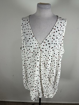 Andree Women s Multicolor Sleeveless Top Size 1X