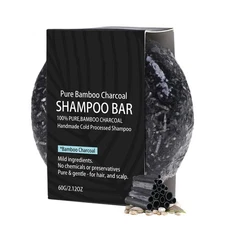 Bamboo Charcoal Hair Growth Shampoo Soap Cover Grey Coverage Anti Hair Loss