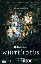 The White Lotus Cast Signed 11x17 Photo Poster Season 3 Isaac, Goggins+8 BAS COA