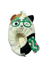 Squishmallows Cam Calico Cat Slippers Christmas Holiday Kids Size 11/12 New