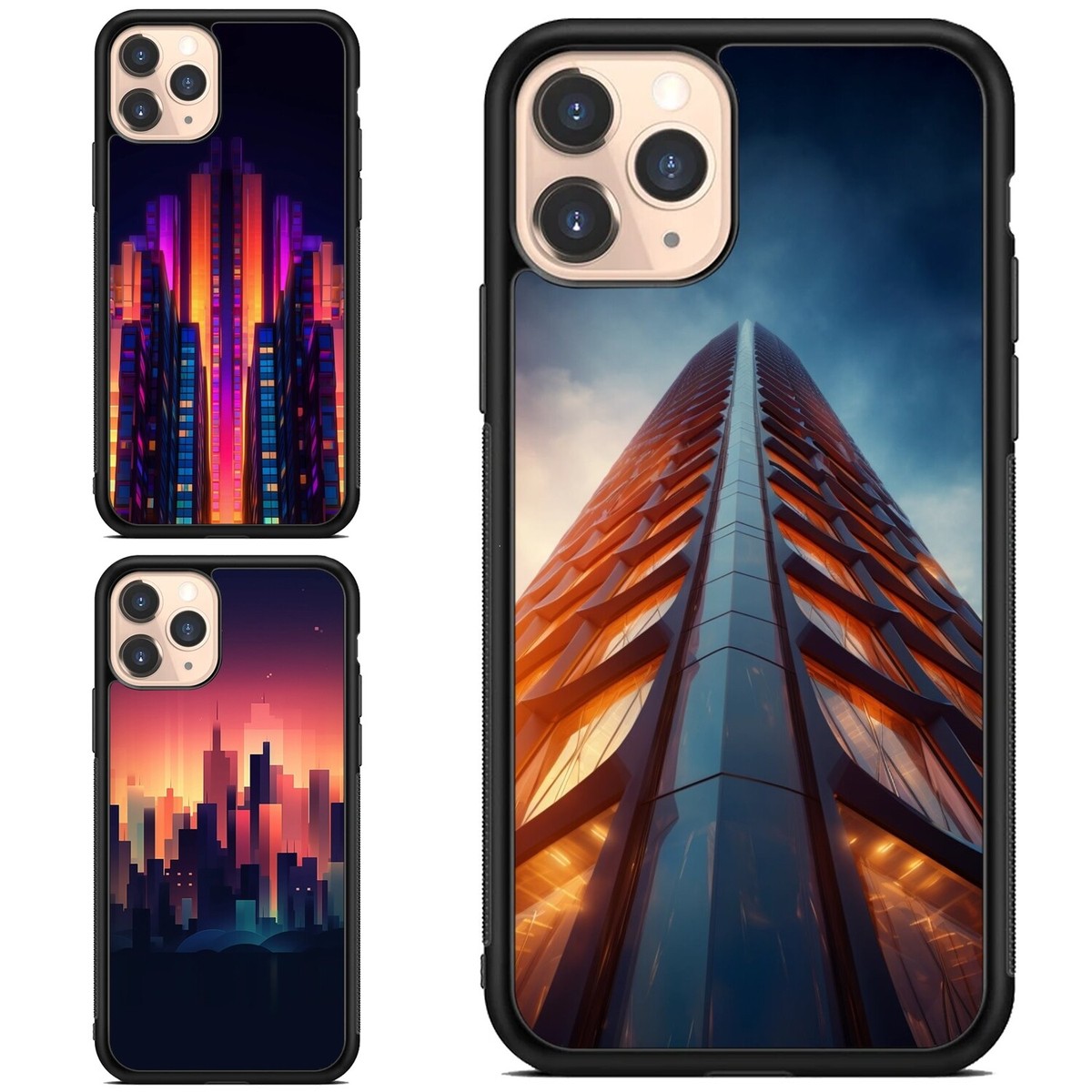 For iPhone 11 12 13 14 Pro Max abstract wallpaper skyscraper