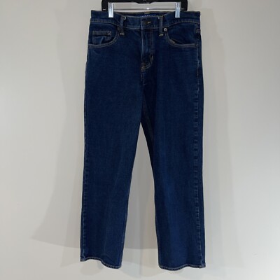 Men's Arizona Jean Loose Fit Straight Leg Denim Dark Blue Jeans Size  30X32