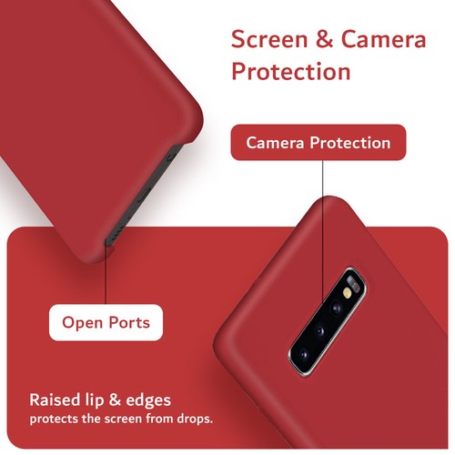 Funda de silicona líquida suave delgada diseñada para Samsung Galaxy S10 / S10 Plus - Imagen 14 de 27