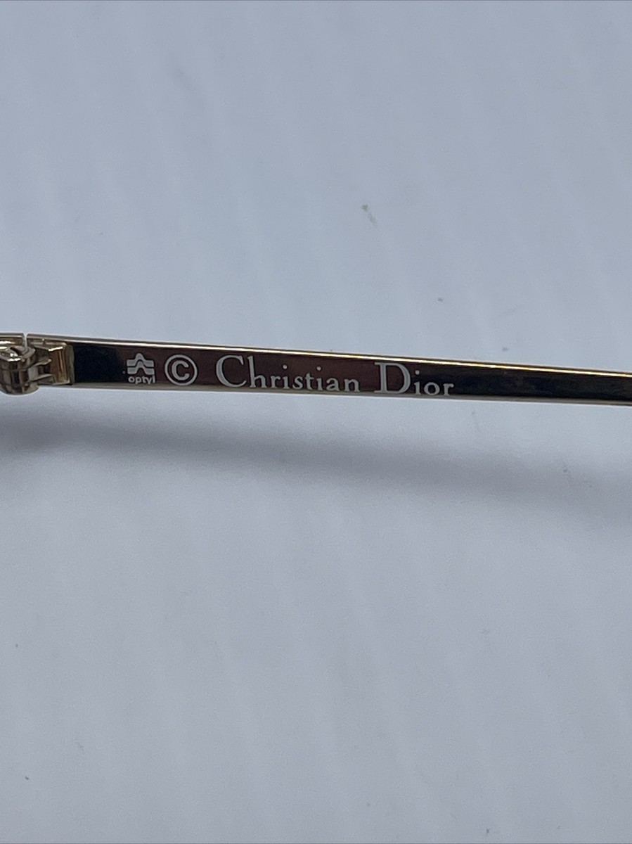 CHRISTIAN DIOR © Sunglasses 2481 . Gold Plated. OVERSIZED Vintage
