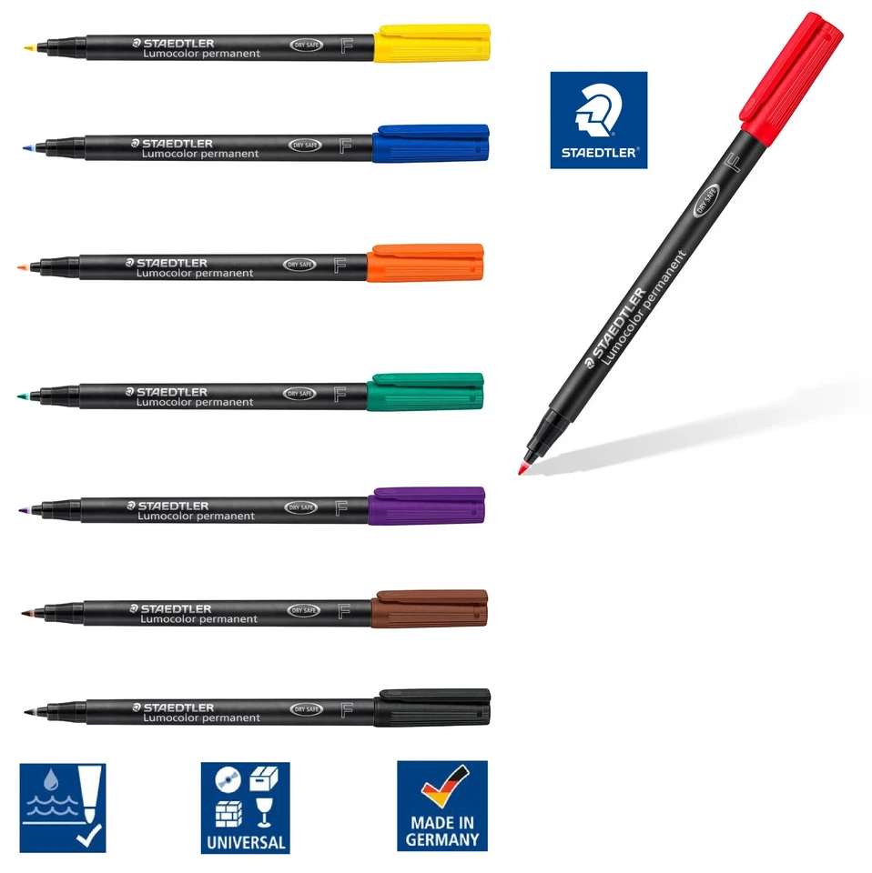 LUMOCOLOR 318 - UNIVERSALSTIFT - PERMANENT - F - AUSWAHL - STAEDTLER # NEU OVP