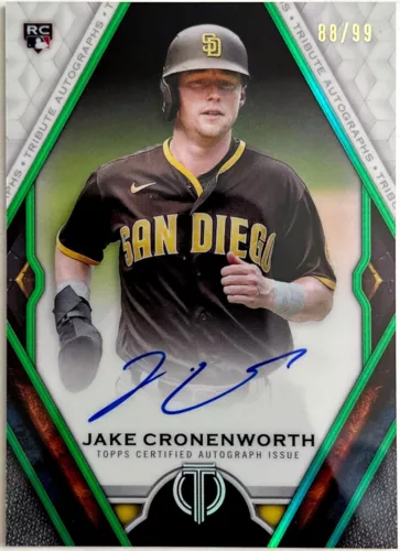 2021 Topps Tribute Green Rookie Auto RC /99 Jake Cronenworth #TA-JCR Padres