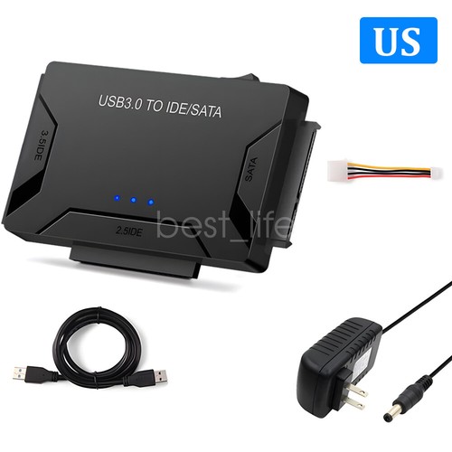 USB 3.0 zu IDE & SATA Konverter Externe Festplatte Adapter Kit 2,5"/3,5" Kabel - Bild 9 von 21