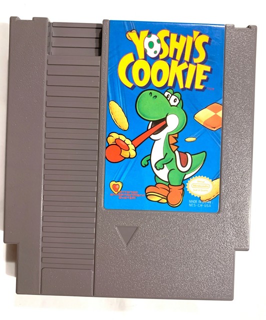 YOSHI'S COOKIE NES Nintendo Original Authentic Game CLEAN TESTED