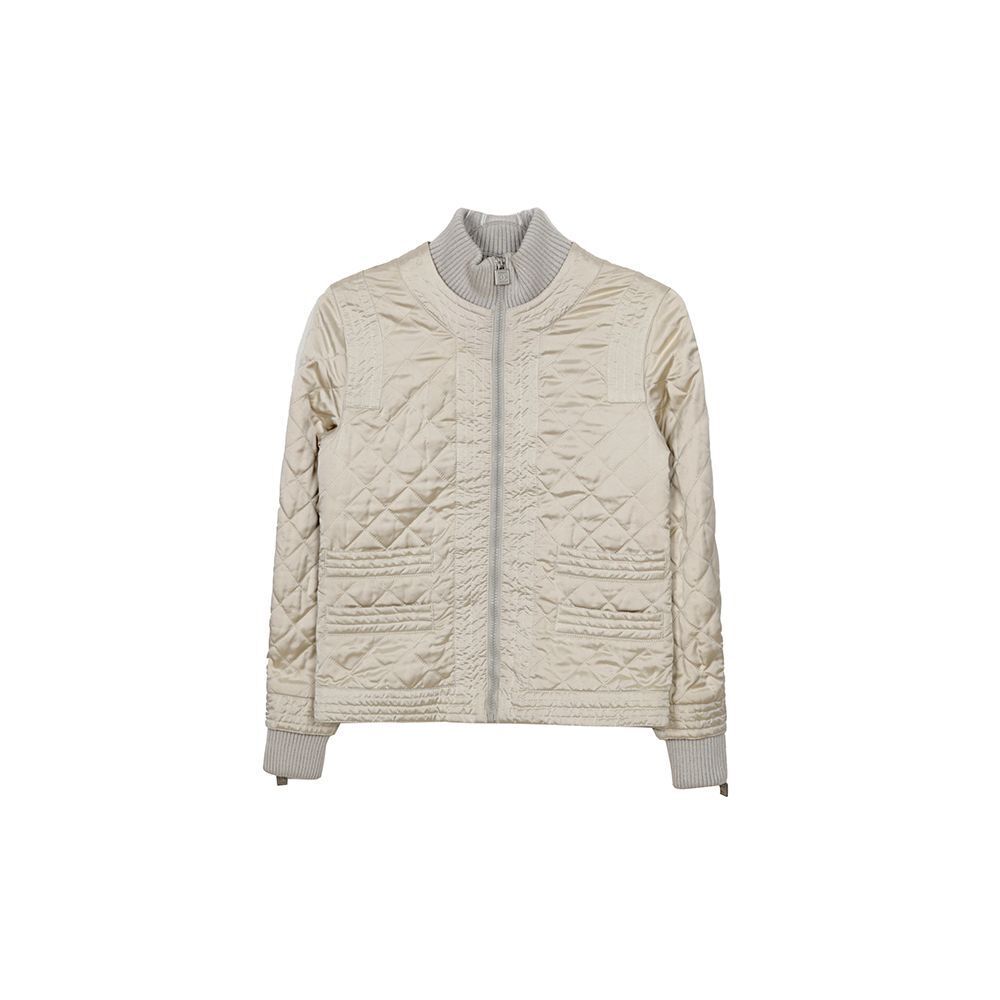 CHANEL Light Gray Quilted Zip-Up Jacket P26543 | eBay CHANEL Light Gray Quilted Zip-Up Jacket P26543 | eBay
