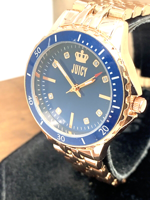 【未使用】【JUICY COUTURE】腕時計　レディース Juicy By Juicy Couture Women's Watch JC/5020 Quartz Blue Dial Rose