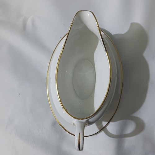 ALP Lidkopling Porcelain Gravy Boat 8" Long 2 1/2" Deep With Attached Plate EUC - Picture 5 of 8