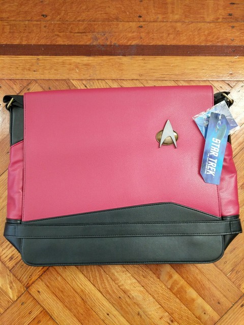 Star Trek The Next Generation TNG Uniform Messenger Bag Red NEW