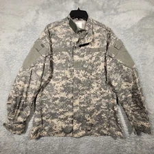 US Army Jacket Mens Medium Long Combat Uniform Ripstop Digital Camo Brown