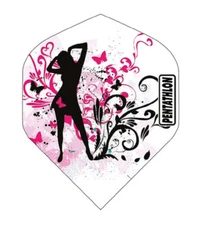PENTATHLON Pink Lady Standard Dart Flights  100 Micron - 5 sets (15 flights)
