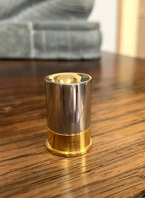 Hermès Vintage Shot Gun Shell Patronenhülse aus Silber als Briefbeschwerer