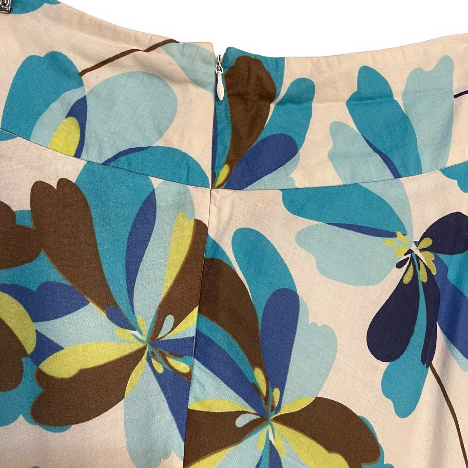 Falda Kim Rogers Hasta la Rodilla Para Mujer 14 Multicolor Floral Forrada Cremallera Retro Y2K Foto 4 de 4