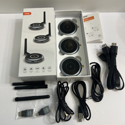 AIMIBO Wireless HDMI Transmitter and 2 Receivers 5.8G 60Hz 165Ft/50m