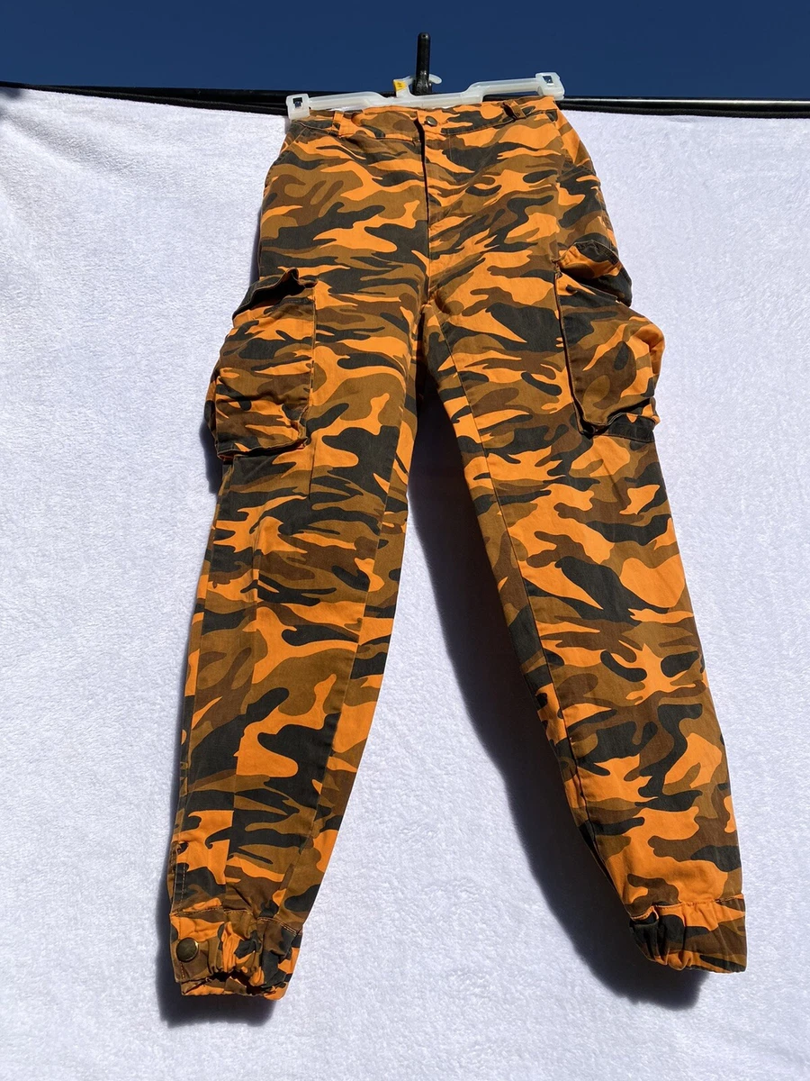 Womens orange shop camo pants