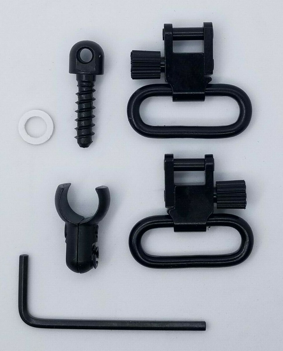 New Lever Action Rifle Sling Mount Kit .22 Cal Detachable Swivels With Bbarrel O