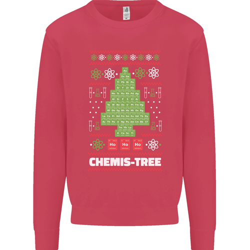 Christmas Chemistry Tree Funny Xmas Science Kids Sweatshirt Jumper - Picture 48 of 82