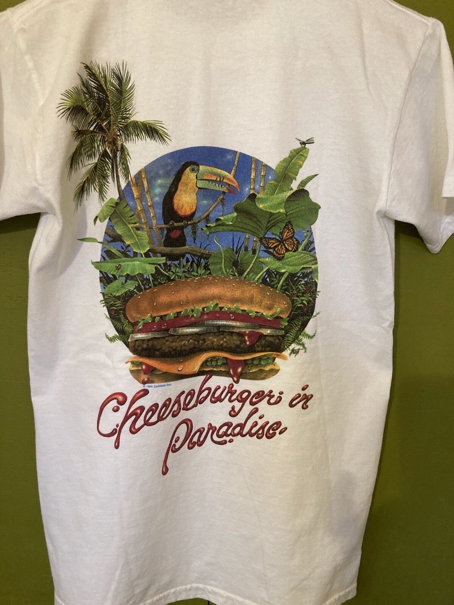 古着 Jimmy Buffett Caribbean Soul Tシャツ xl白 Rare Margaritaville Shirt Jimmy Buffett 1996 Caribbean Soul