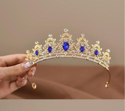 Kinder Prinzessin Krone Diadem, Kristall Haarschmuck für Tanz & Geburtstag Gif - Bild 14 von 30