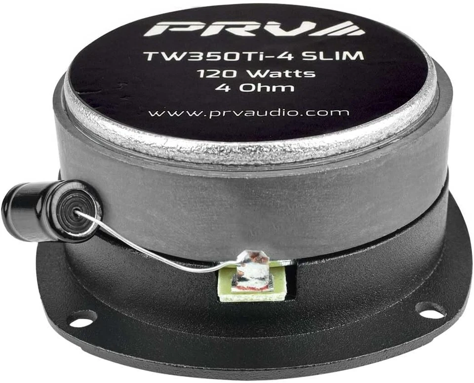 2x PRV 240W Super Tweeter Poco Profundo TW350Ti-4 DELGADO 3.5" Bala 4 Ohmios Titanio Foto 3 de 4