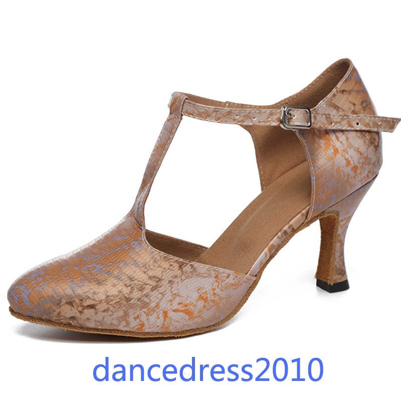 Mujeres Zapatos de Baile Latino Fiesta Salón Tango Moderno Salsa Interior Tacones Zapatos 5-9