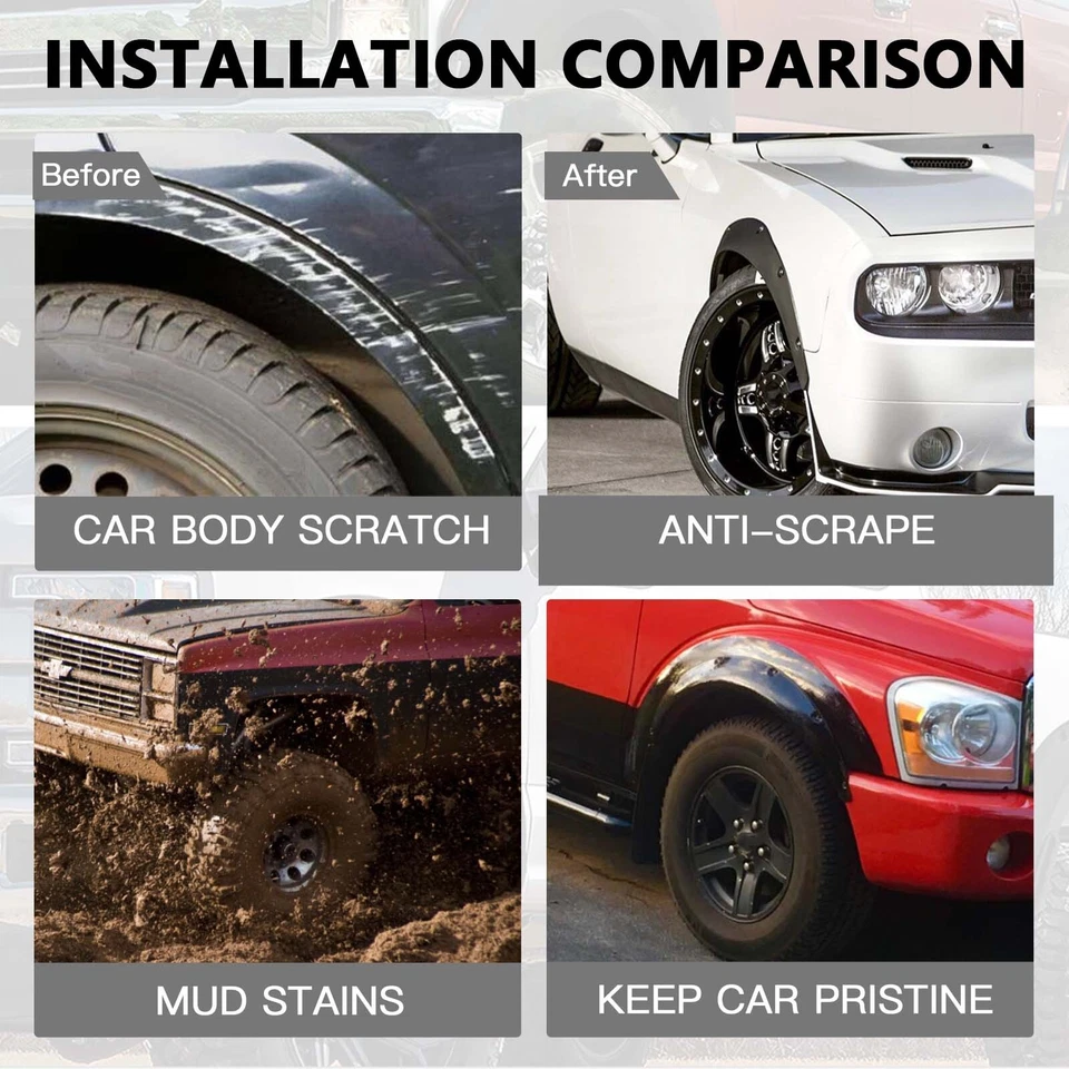 Car Fender Flares Extra Wide Body Wheel Arches Kits For Lexus GS300 GS400 GS430 - Изображение 4 из 4