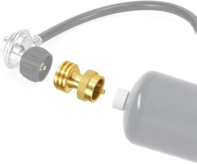 #ad QCC1 POL Propane Tank converter to BBQ Grill Saver 1lb Propane Tank gas adapter $15.99