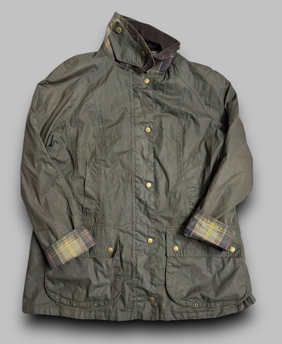 Barbour Beadnell Flyweight Tartan Damen UK 16 olivgrün - Bild 4 von 14