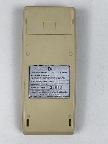 VINTAGE COMMODORE 7923 SOLID STATE CALCULATOR - Picture 6 of 16