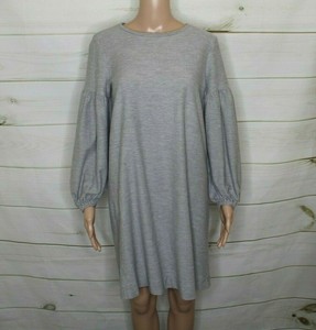 balloon sleeve sweatshirt dress