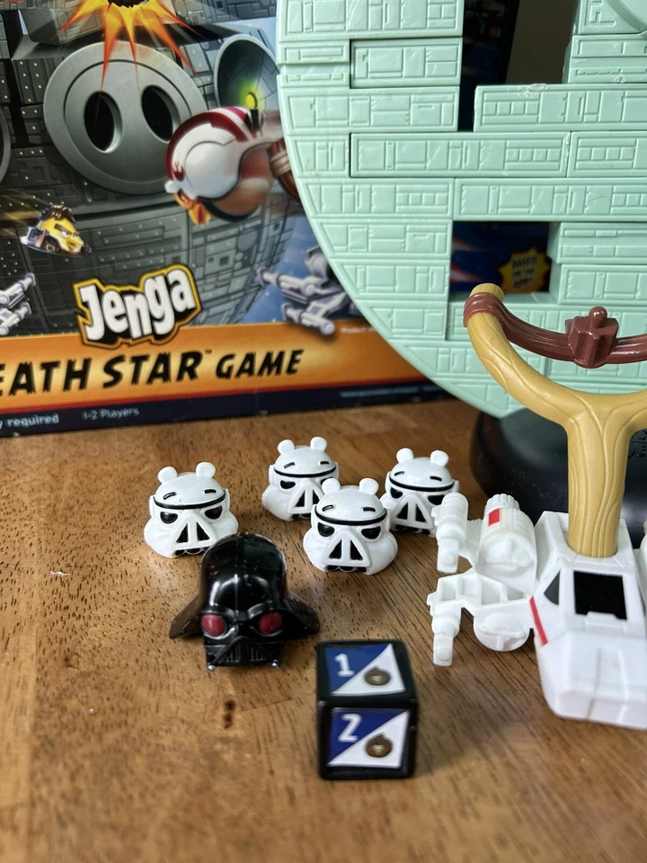 Jenga Angry Birds Star Wars Death Star Game 2012 Hasbro **COMPLETE** - Image 3 of 4