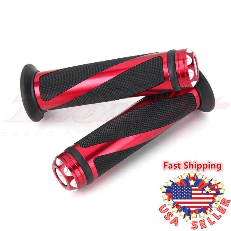 Manillar universal para motocicletas deportivas motocicletas CNC goma roja 7/8 Ducati Foto 2 de 4